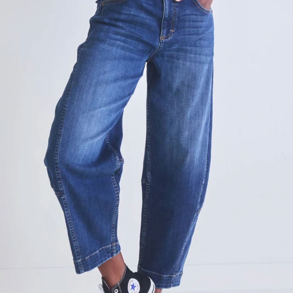 Ruti Jeans - The Ultimate Barrel Leg Jean - 10 Petite (Indigo)